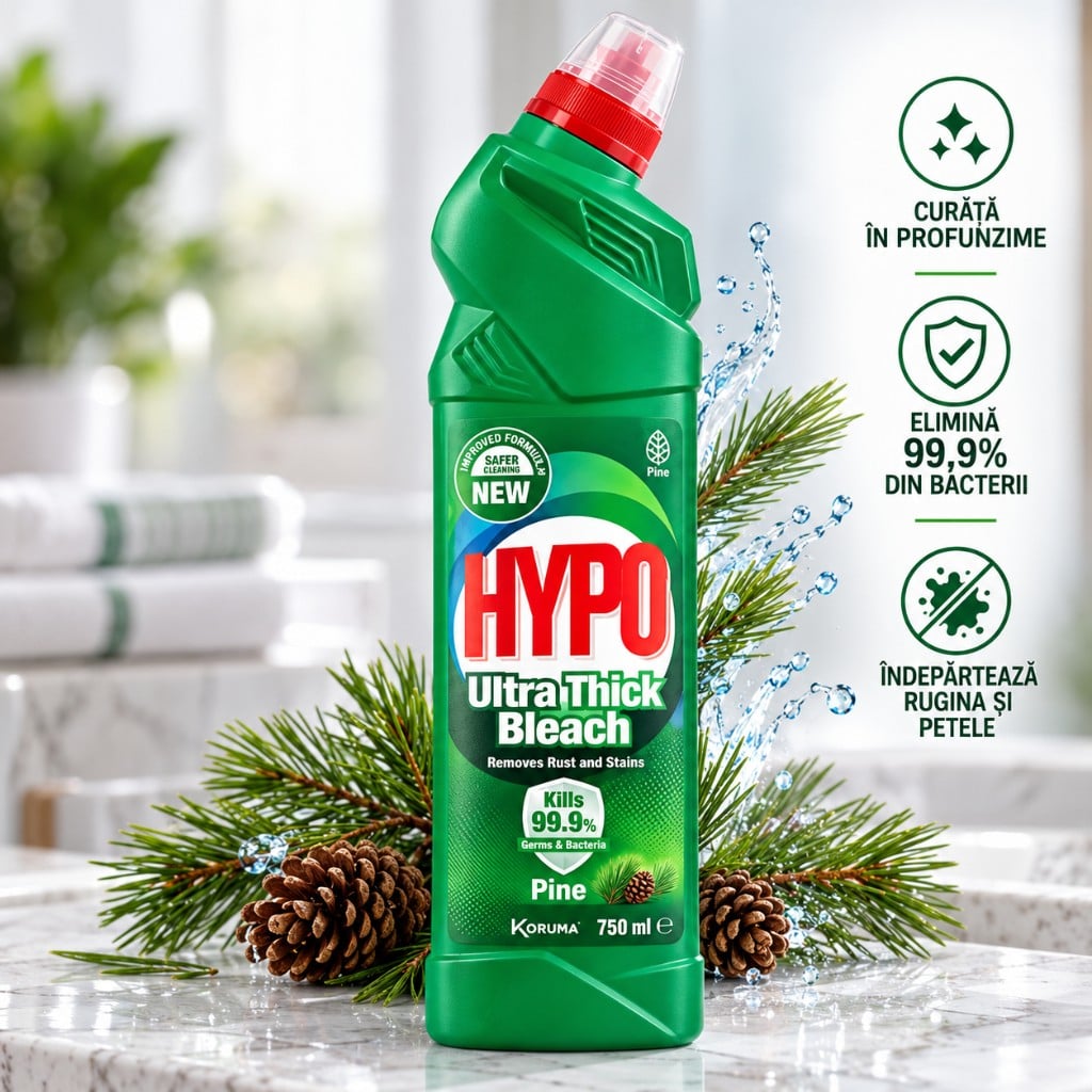 HYPO Ultra Thick густой отбеливатель с ароматом сосны 750 мл