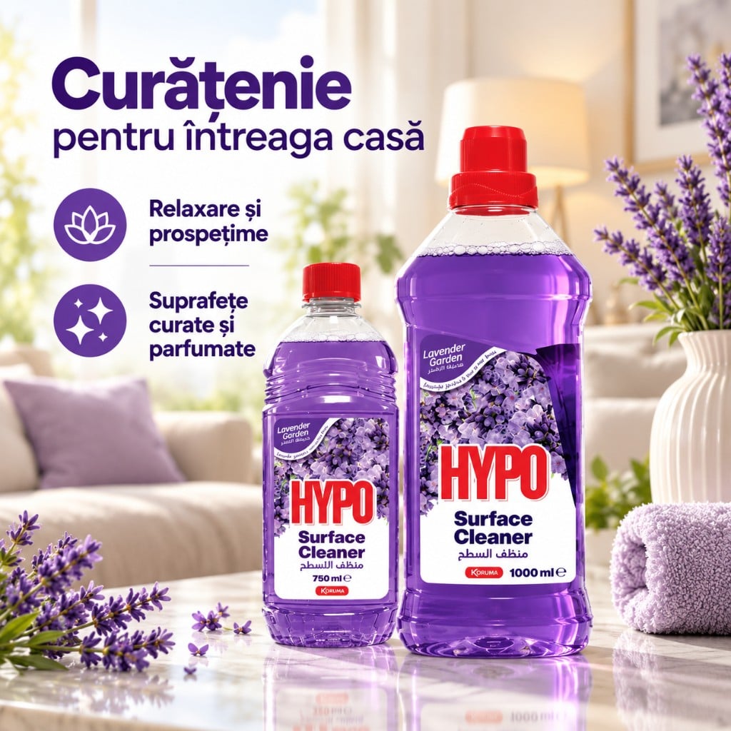 HYPO средство для мытья поверхностей с ароматом лаванды 1 л