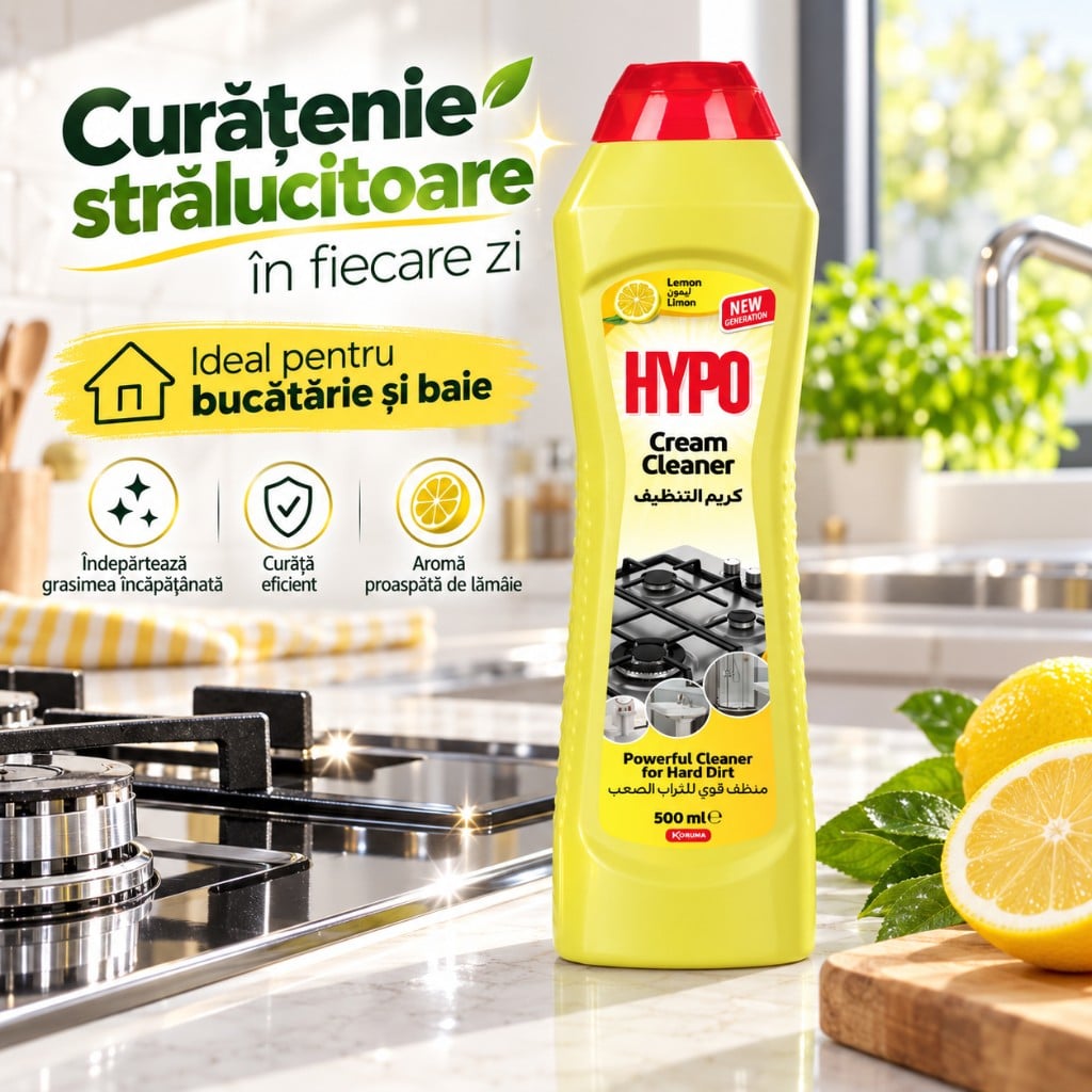 HYPO cremă de curățare cu parfum de lămâie 500 ml