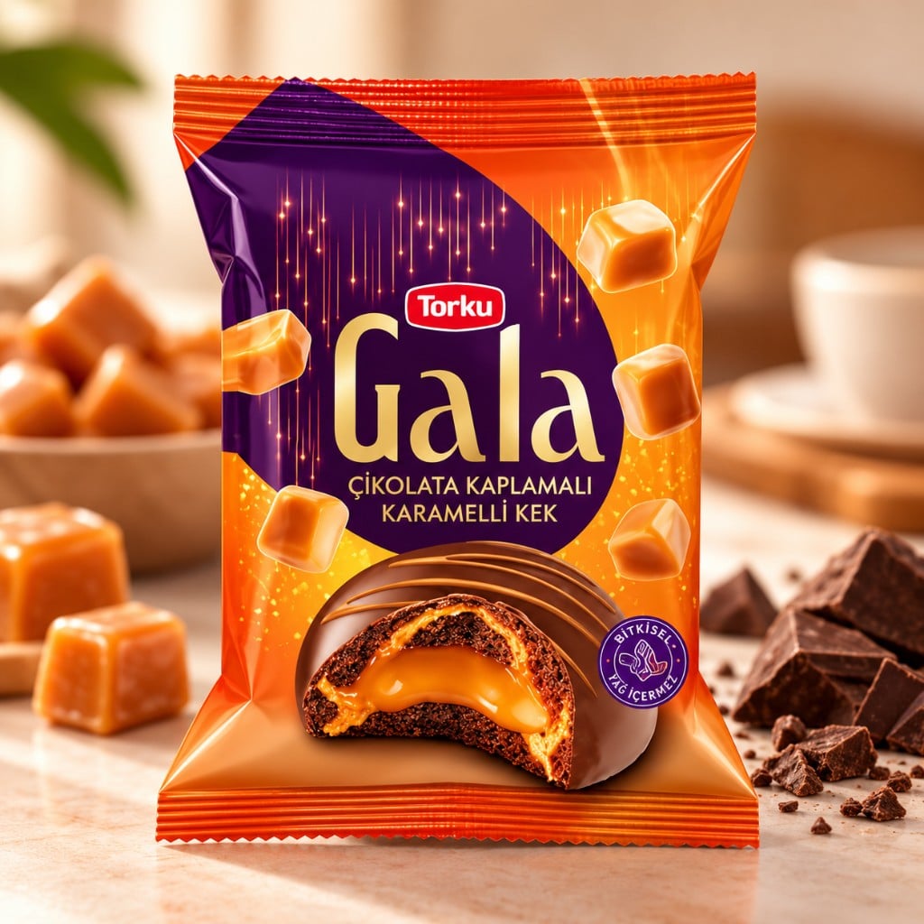Prăjitură Torku Gala cu caramel, 50 g