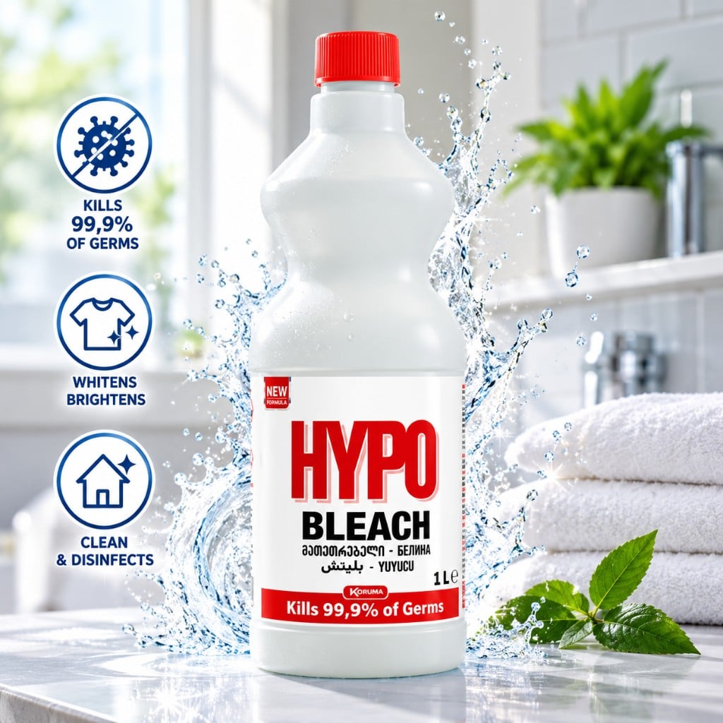 HYPO bleach for cleaning whitening and hygienic treatment 1 L