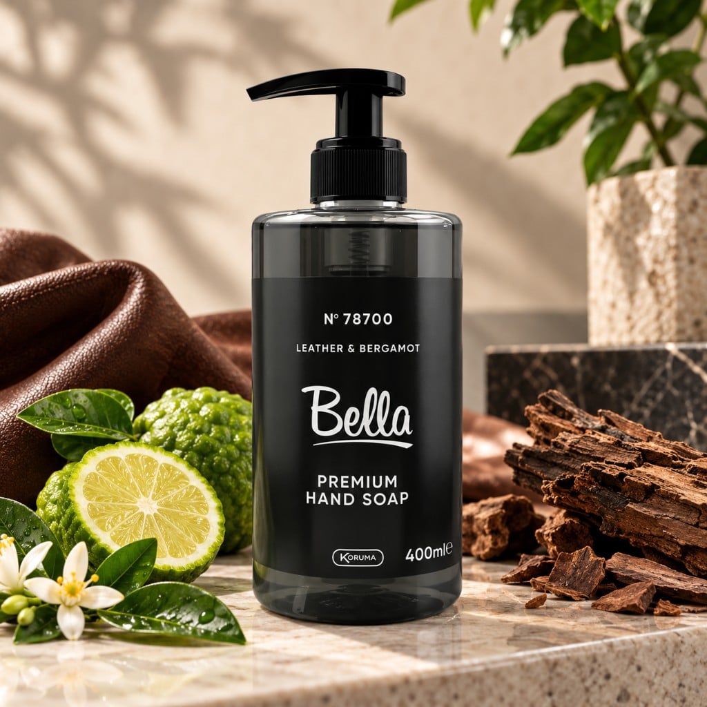 Săpun lichid pentru mâini Bella Premium Leather & Bergamot, 400 ml