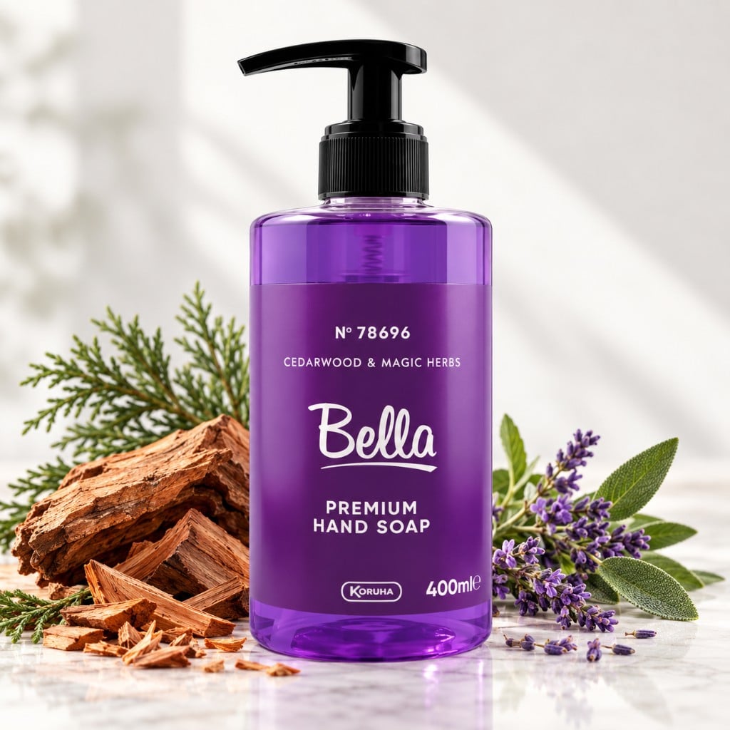 Săpun lichid pentru mâini Bella Premium Cedarwood & Magic Herbs, 400 ml